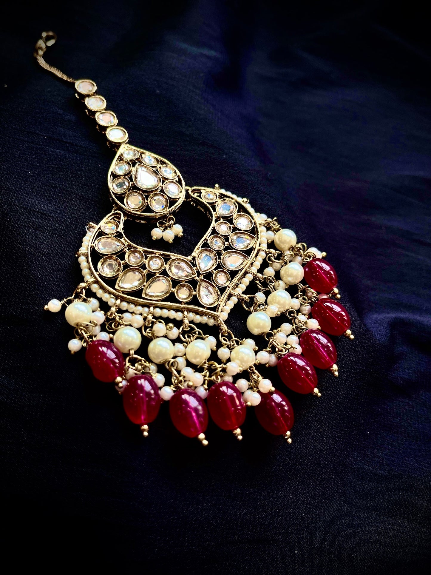 Teal Green Kundan set