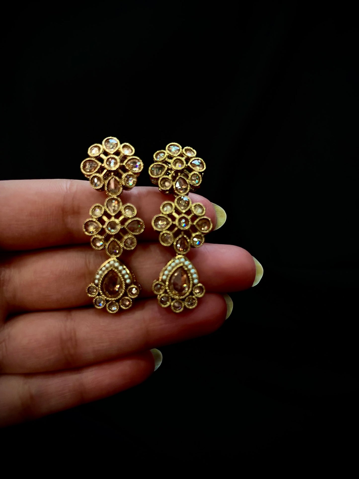 Gold Kundan set