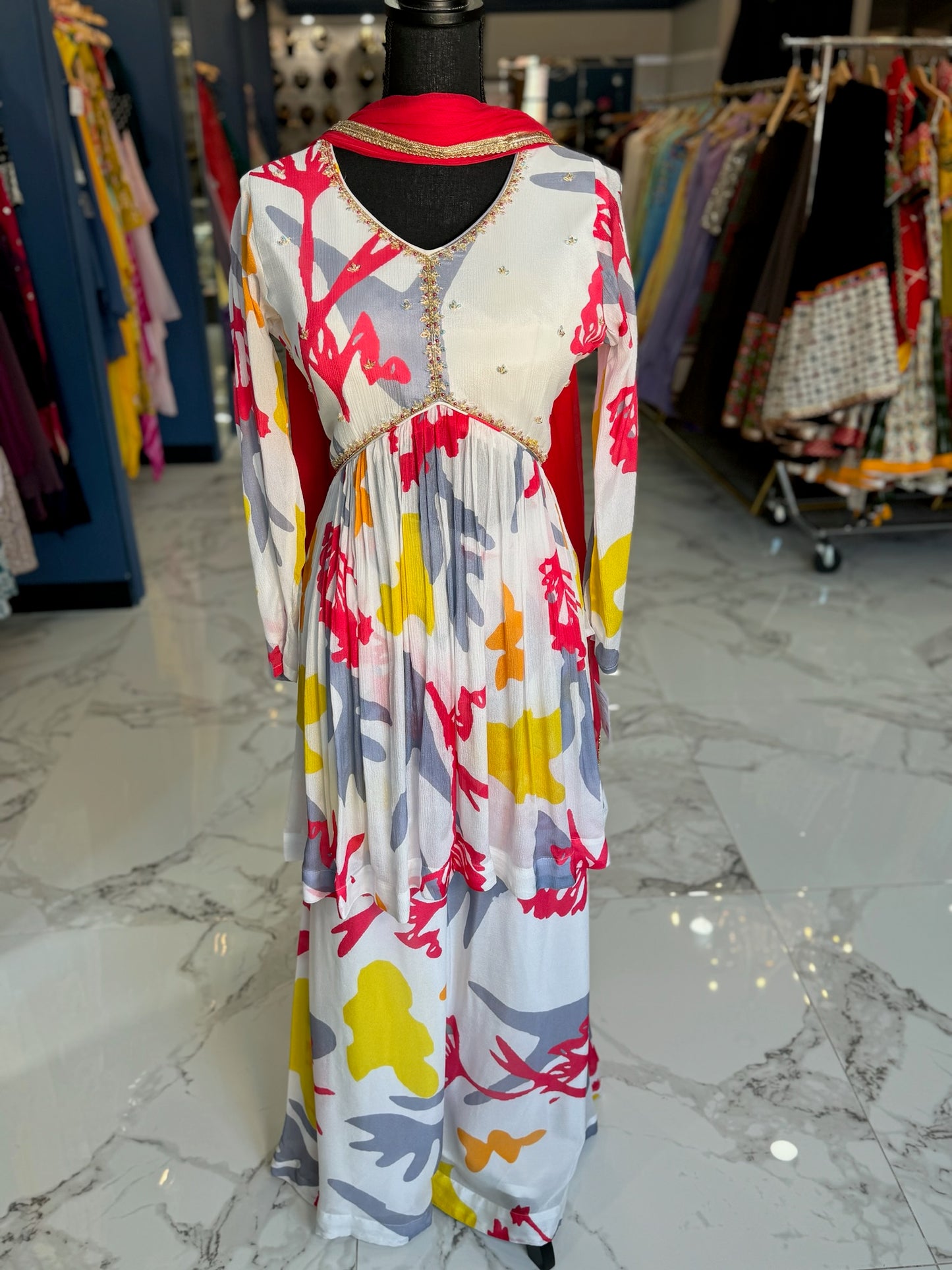 Light multicolored pallazo set