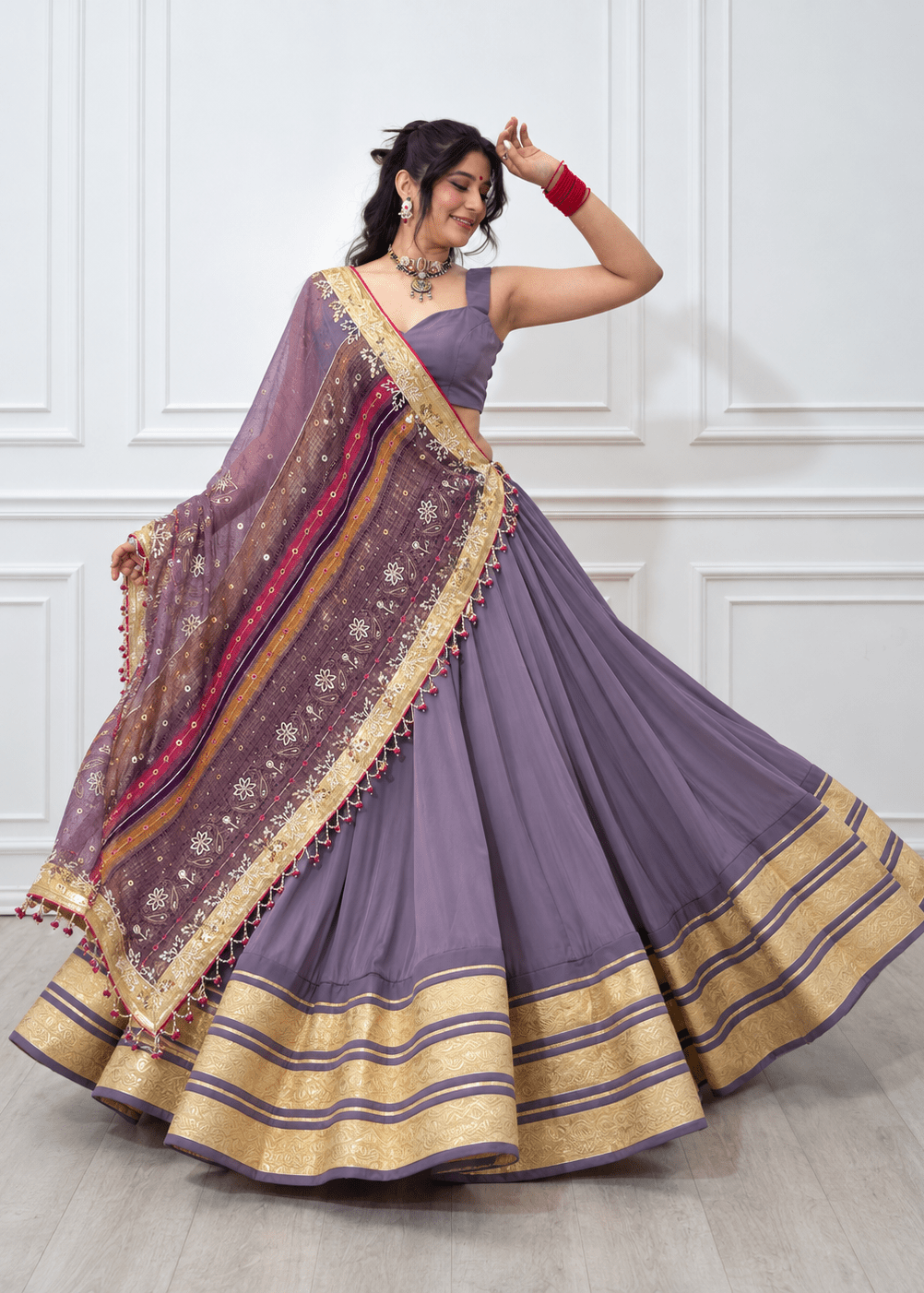 Lavender Chaniya Choli