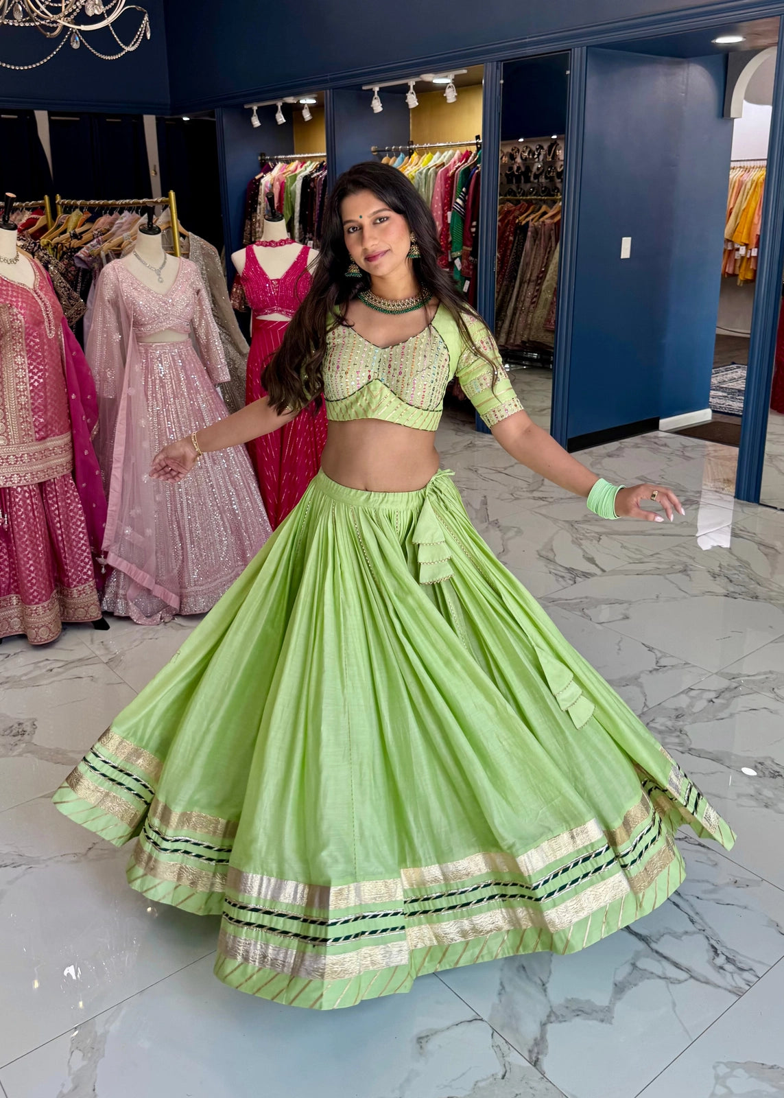 Hariyali Chaniya Choli NSC 032