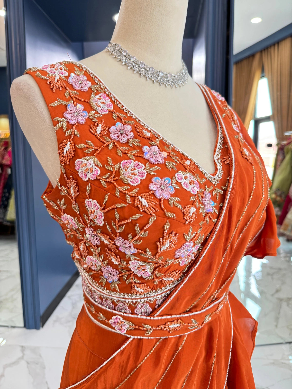 Mira Ruffled Ready Saree