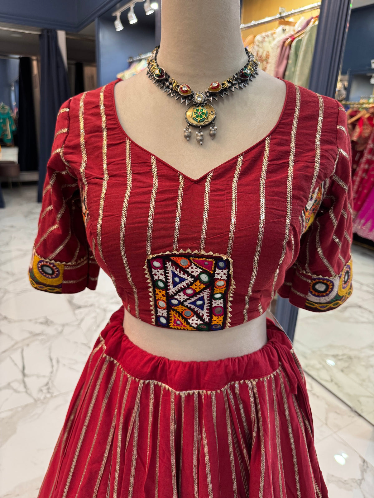 Red & Yellow Chaniya Choli