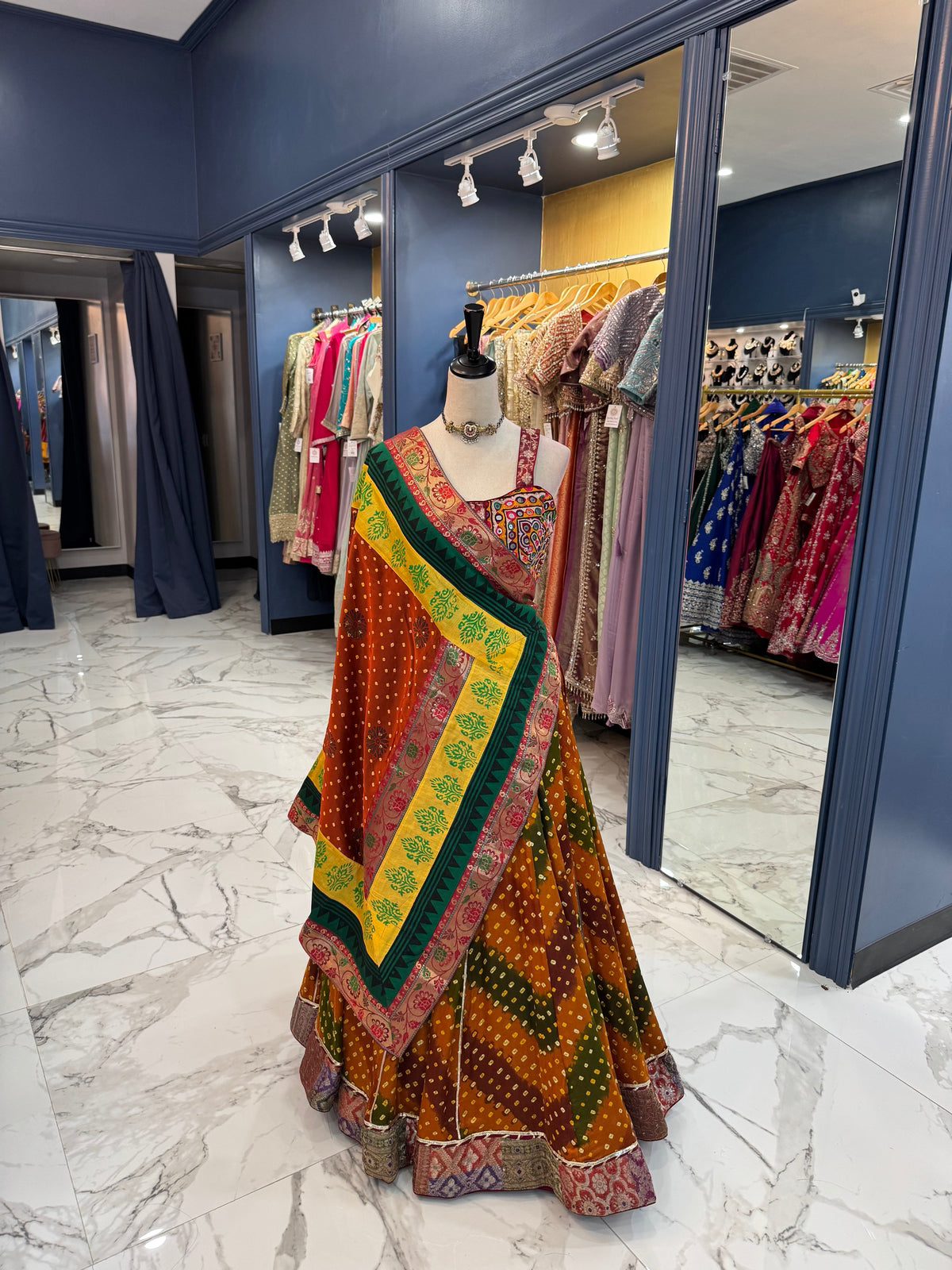 Multi Color Bandhani Chaniya Choli