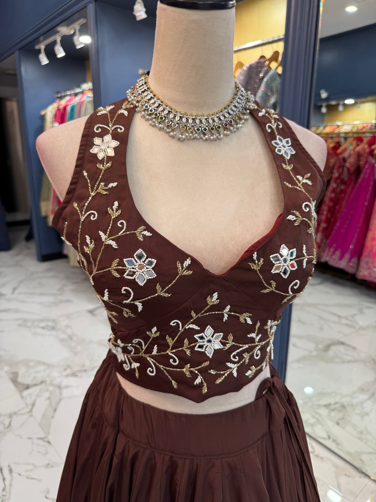 Chocolate Brown Chaniya Choli