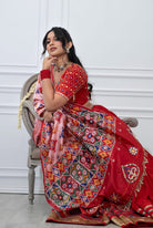 Red patola handwork chaniya choli