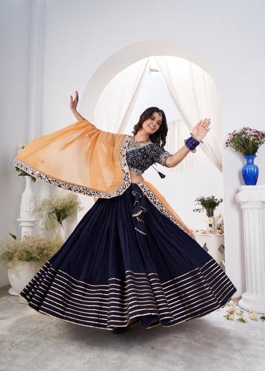 Navy blue Chaniya choli