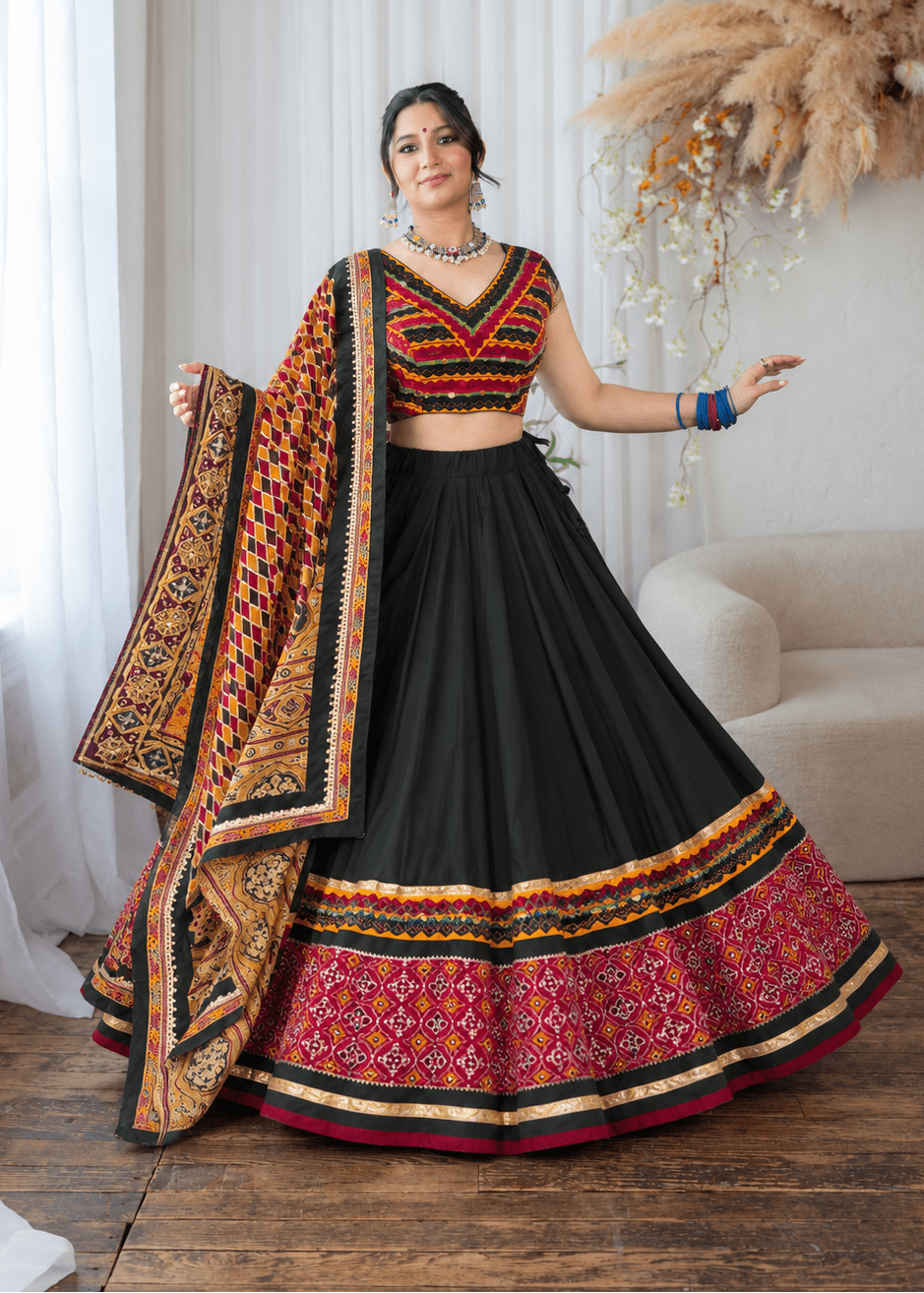 Bottle Green Traditional Chaniya Choli