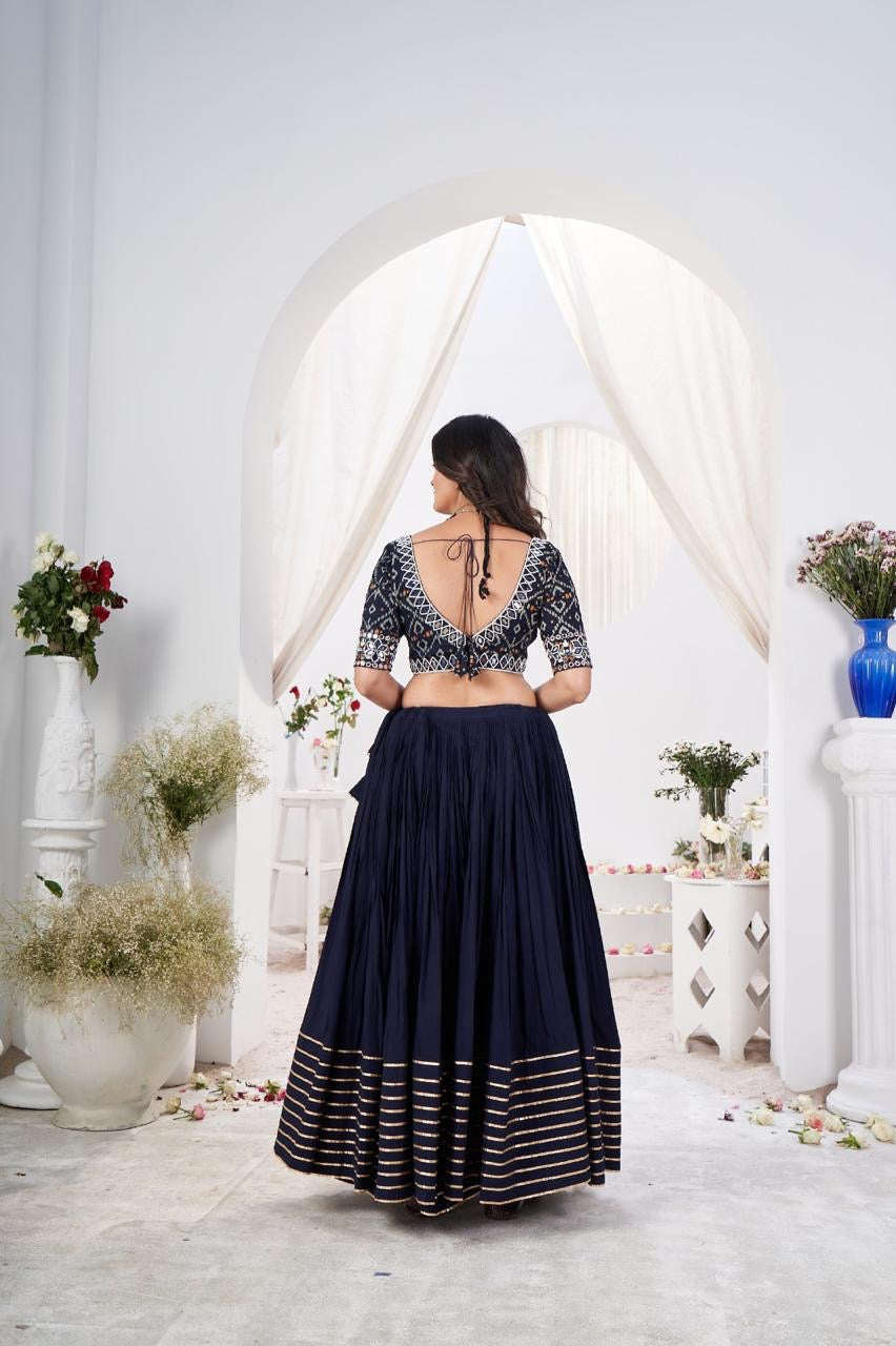 Navy blue Chaniya choli