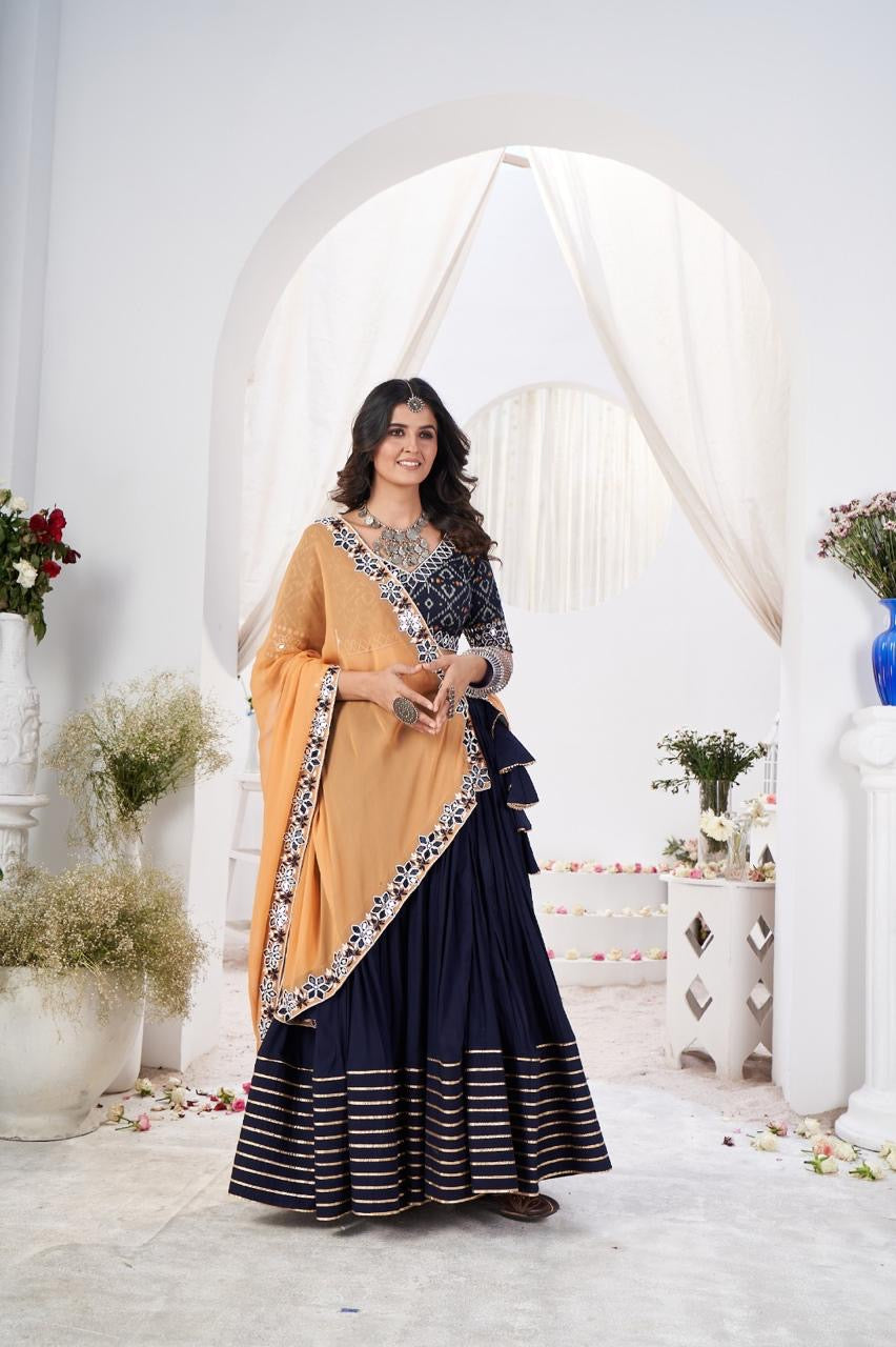 Navy blue Chaniya choli