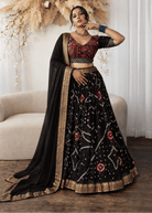 Black Bandhani Chaniya Choli