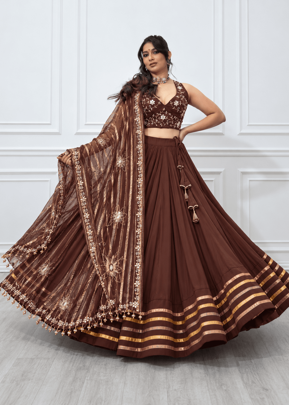 Chocolate Brown Chaniya Choli