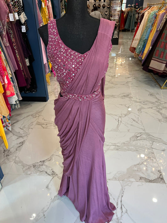 Mauve Ready Saree