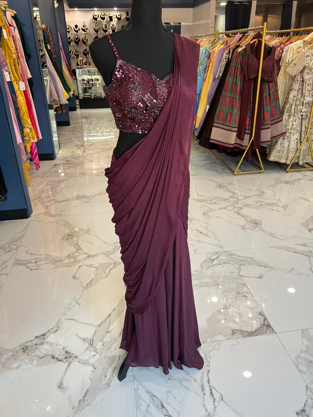 Wine Ready Saree