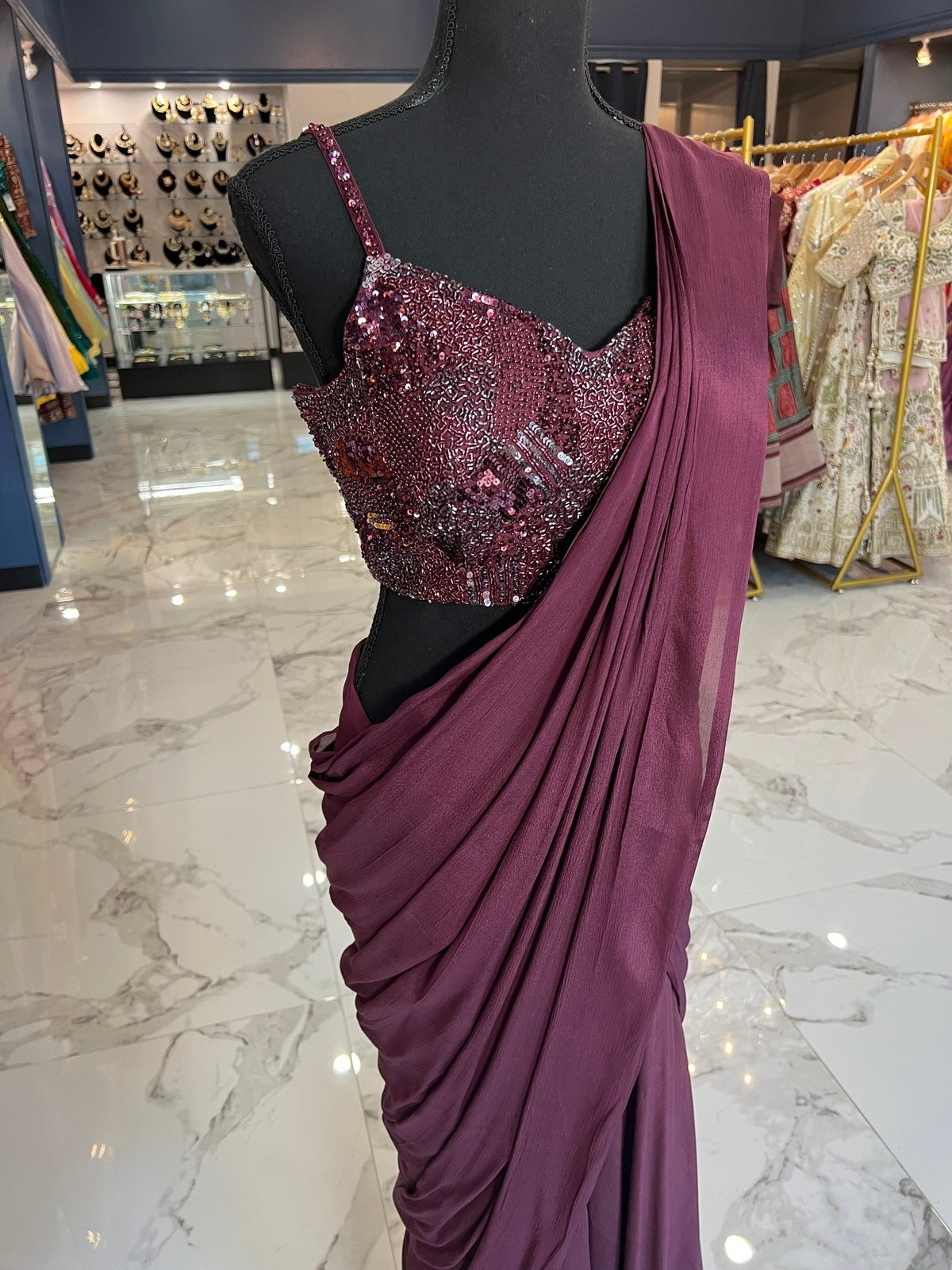 Wine Ready Saree