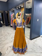 Mustard & Royal Blue Chaniya Choli