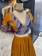 Mustard & Royal Blue Chaniya Choli