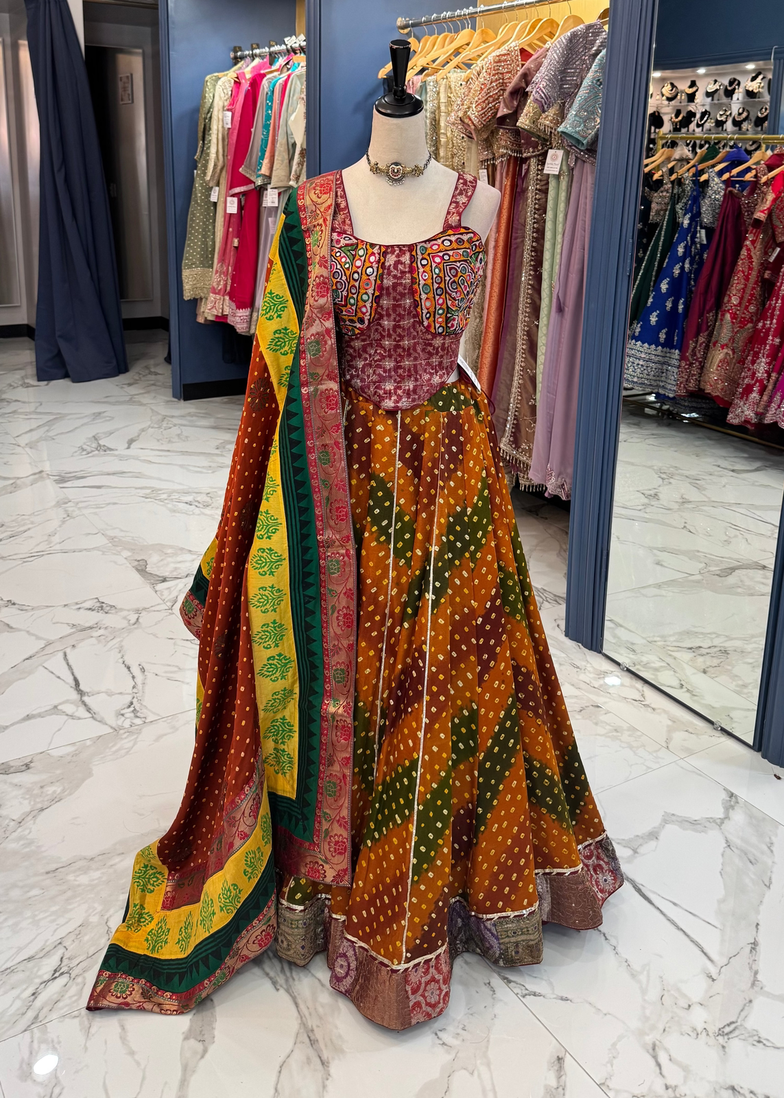 Multi Color Bandhani Chaniya Choli
