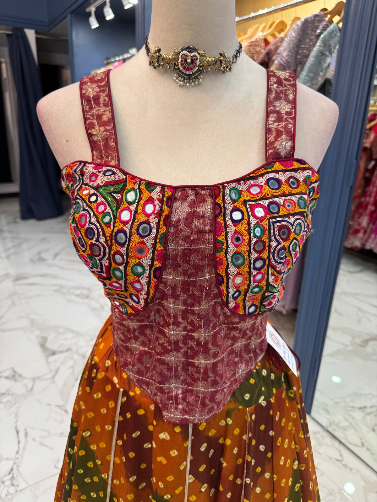 Multi Color Bandhani Chaniya Choli