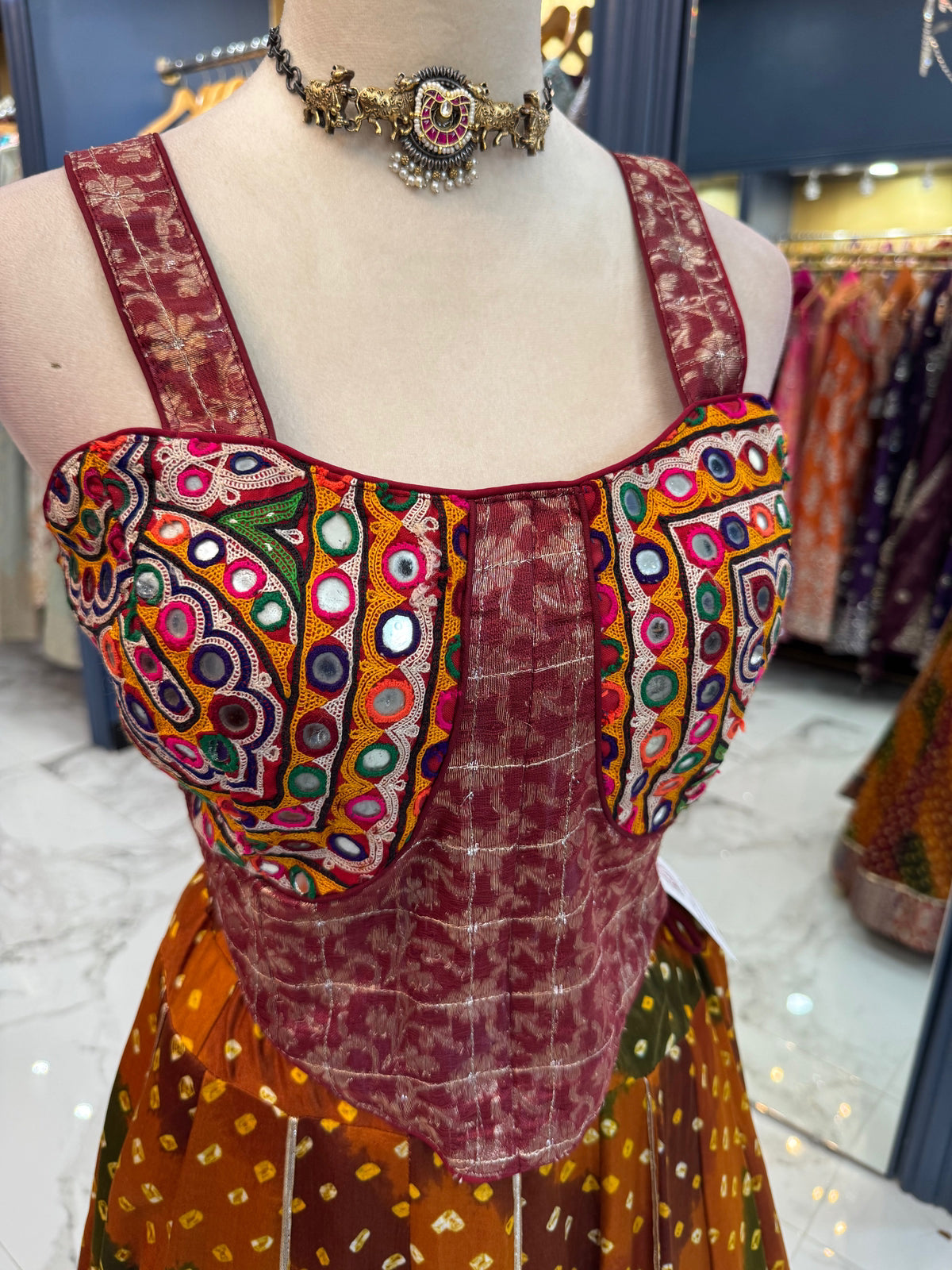 Multi Color Bandhani Chaniya Choli