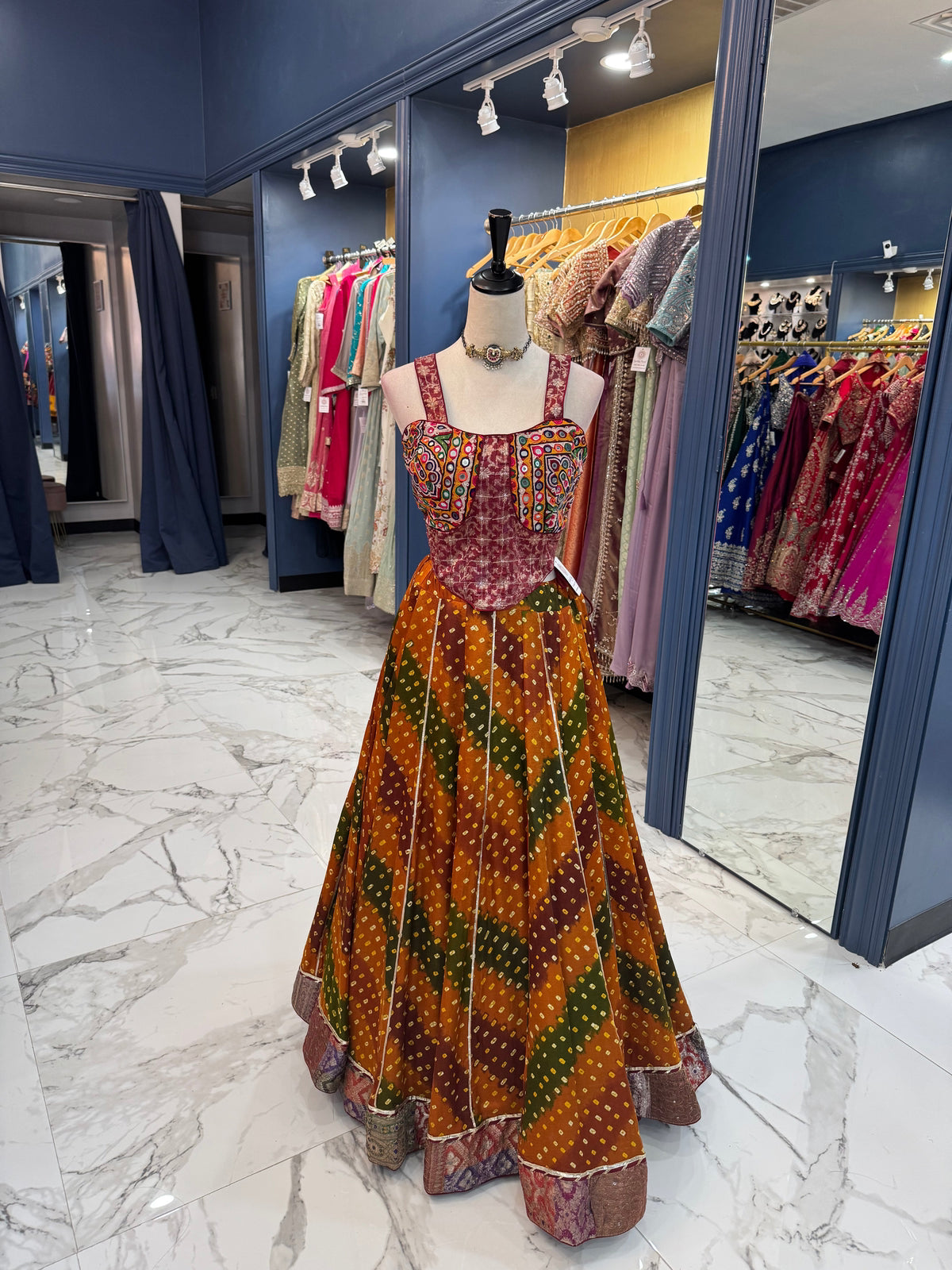 Multi Color Bandhani Chaniya Choli