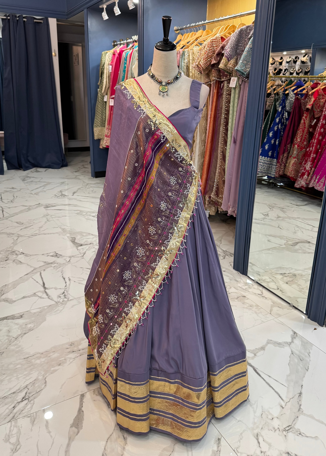 Lavender Chaniya Choli