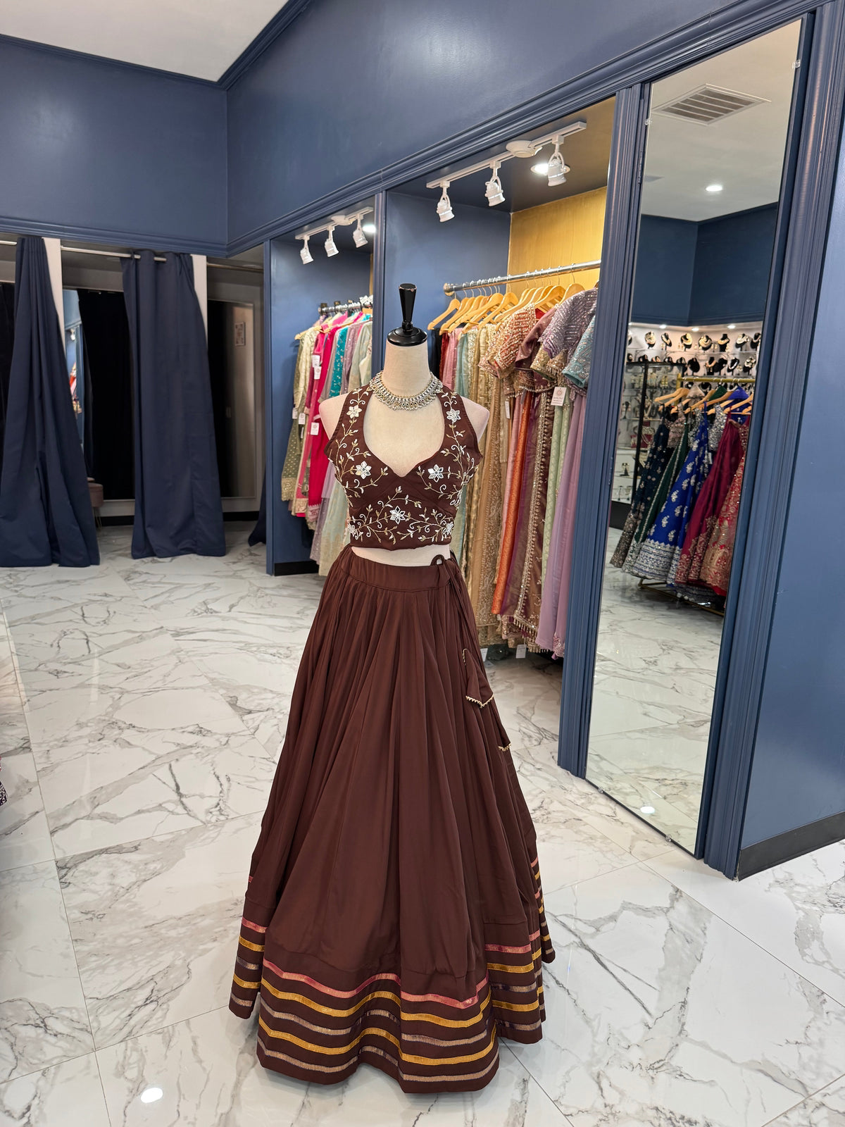 Chocolate Brown Chaniya Choli