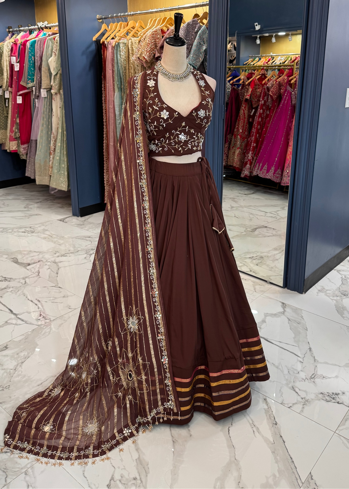 Chocolate Brown Chaniya Choli