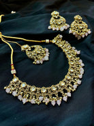 Baby Pink Kundan Set