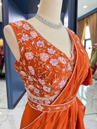 Mira Ruffled Ready Saree Set