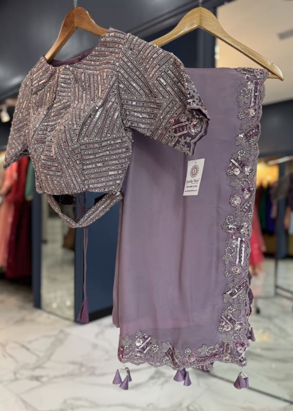 Orchid Saree Blouse