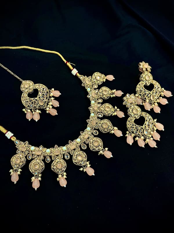 Peach stone set
