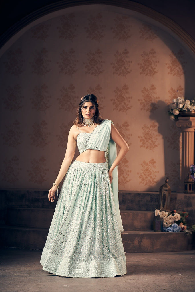 Mint Green Lehenga
